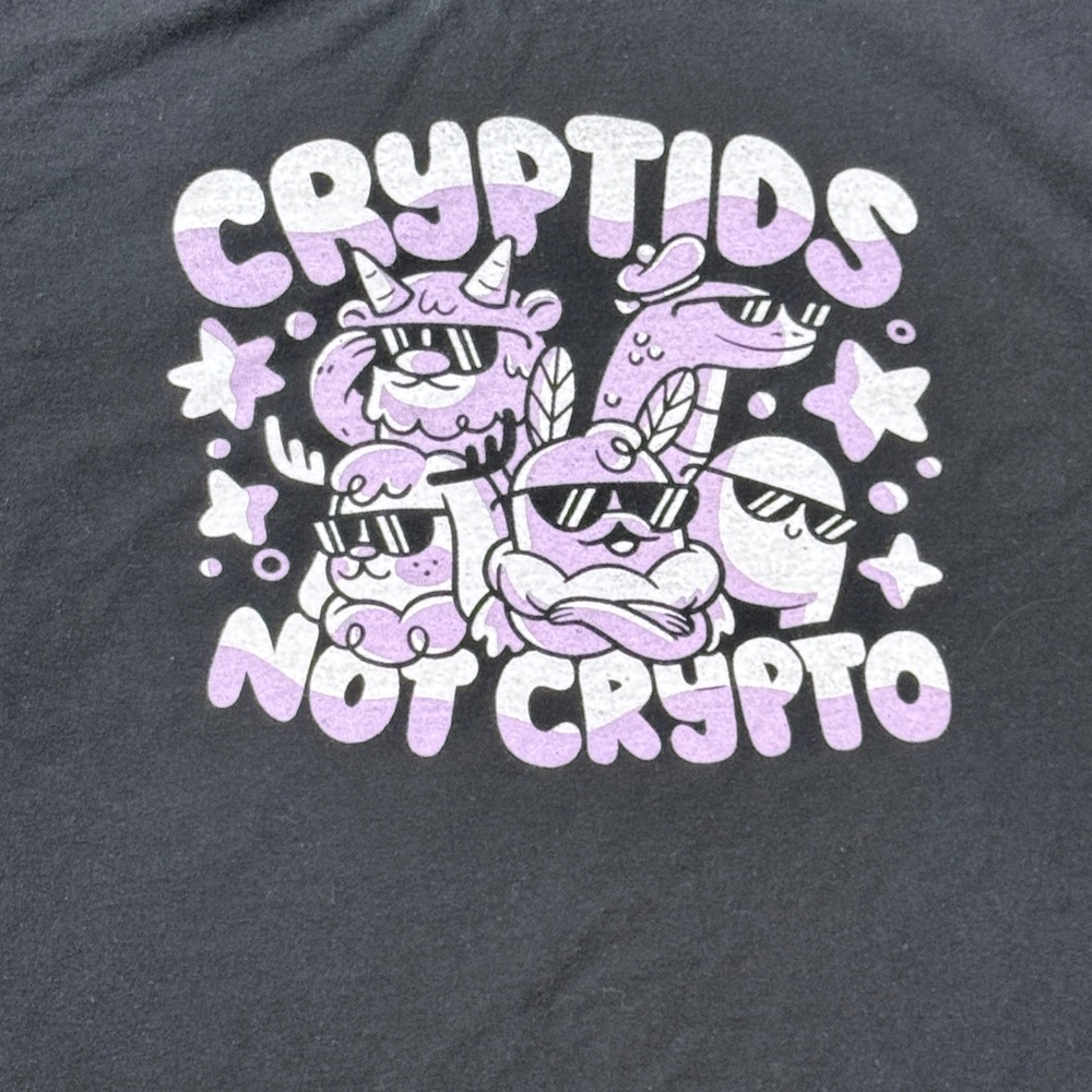 Butter Goods Cryptids Not Crypto T Shirt Mens XL Black Graphic Skate Streetwear